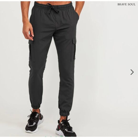 Brave Soul Cargo Cuff Pant dark grey - Picture 2 of 5